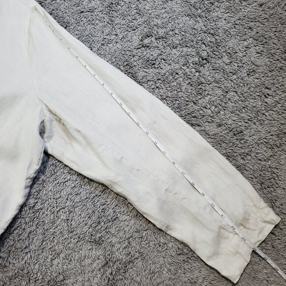 Grace Elements Woman Plus Linen Open Front Cardigan Blazer - 3X - Picture 6 of 7